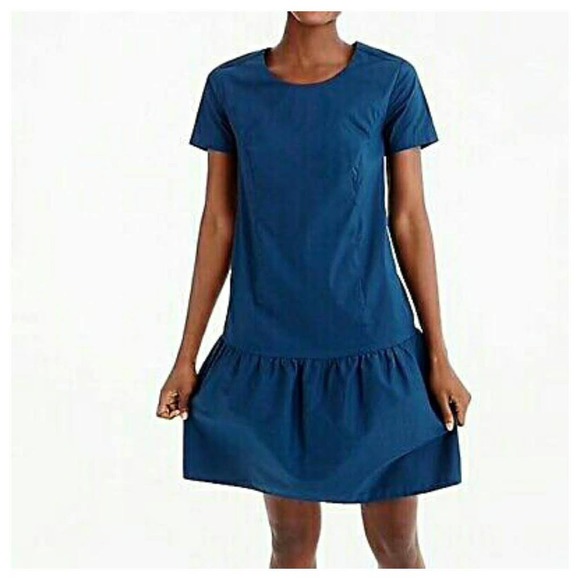 Universal Standard Dresses & Skirts - New Universal Standard X J. Crew Medium Drop Waist Shift Dress Blue Cotton Flare